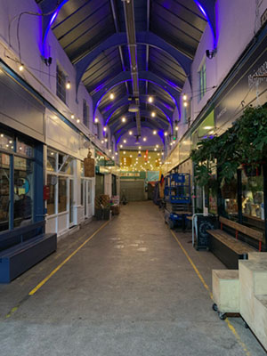 Fineline Lighting installation at Brixton Market 2020